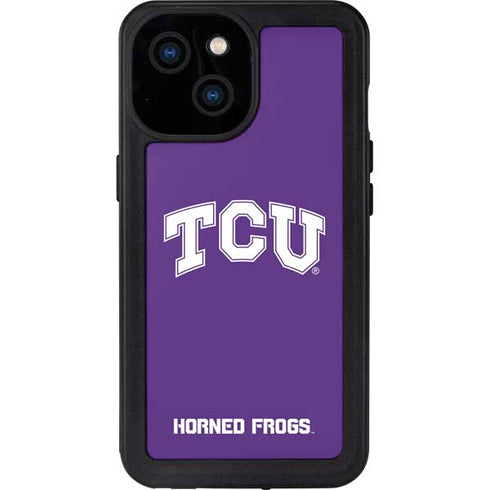 Texas Christian University TCU Horned Frogs iPhone 15 Waterproof Case